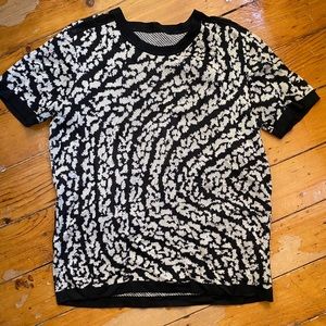 Proenza Schouler Silk SS Jacquard Sweater